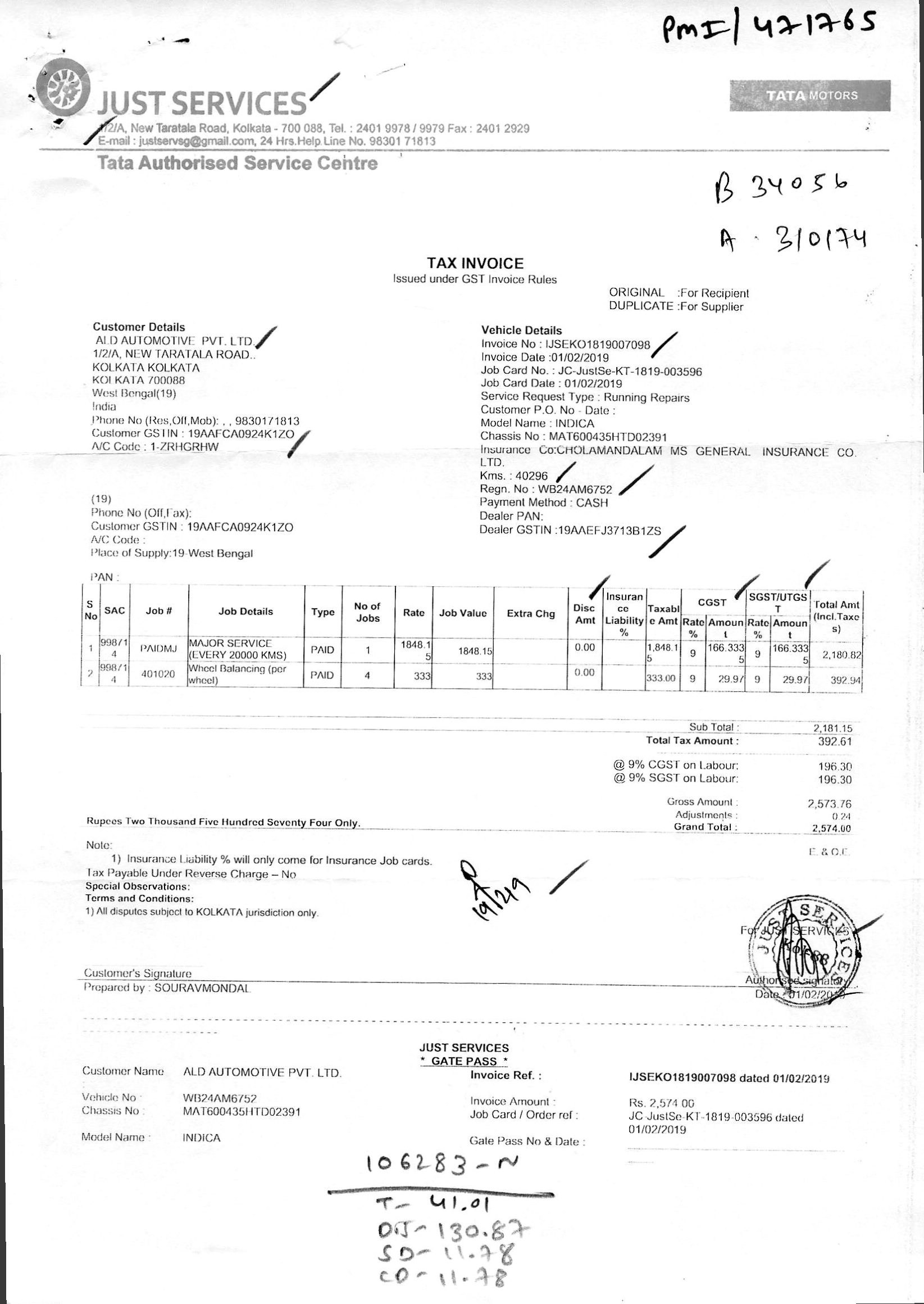 Invoice 1